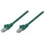 Intellinet tīkla vada plāksteris, Cat6, 2 m, zaļš, CCA, U/UTP, PVC, RJ45, apzeltīti kontakti, bez aizķeršanās, ar aizsarguzmavu, mūža garantija