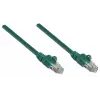 Intellinet tīkla vada plāksteris, Cat6, 2 m, zaļš, CCA, U/UTP, PVC, RJ45, apzeltīti kontakti, bez aizķeršanās, ar aizsarguzmavu, mūža garantija