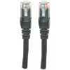 Intellinet tīkla ielāpu vads, Cat6, 1,5 m, melns, CCA, U/UTP, PVC, RJ45, apzeltīti kontakti, bez aizķeršanās, ar apvalku, mūža garantija