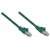 Intellinet tīkla savienojuma kabelis, Cat5e, 3 m, zaļš, CCA, U/UTP, PVC, RJ45, zelta pārklājuma kontakti, bez aizķeršanās, ar aizsargapvalku, mūža garantija