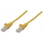 Intellinet tīkla komutācijas kabelis, Cat5e, 3 m, dzeltens, CCA, U/UTP, PVC, RJ45, zeltīti kontakti, bez aizķeršanās, ar uzmavu, mūža garantija