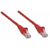 Intellinet tīkla komutācijas kabelis, Cat5e, 2 m, sarkans, CCA, U/UTP, PVC, RJ45, zeltīti kontakti, bez aizķeršanās, ar aizsarguzmavu, mūža garantija