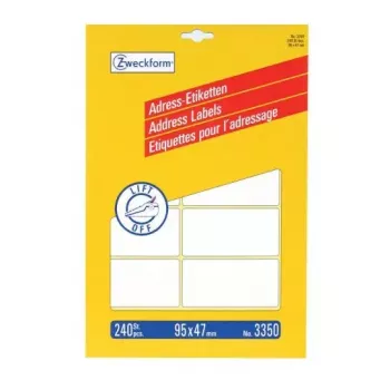 Pašlīmējošā etiķete Avery 3350 Noapaļots taisnstūris