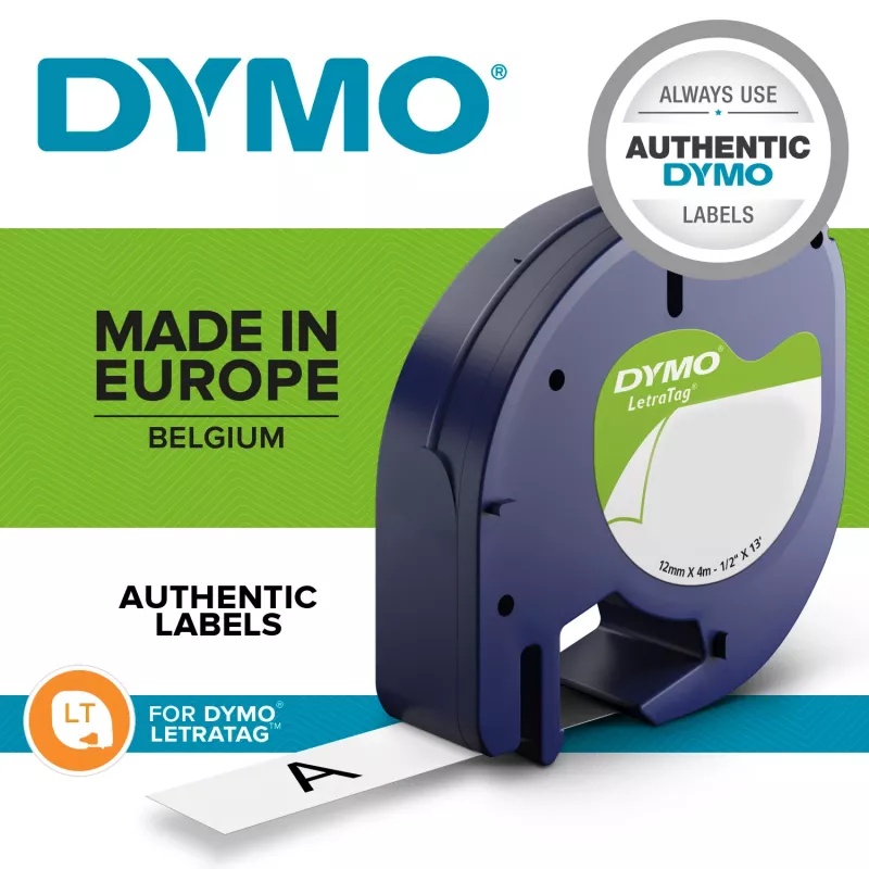 DYMO LetraTag ® 100T - Etiķešu printeris QWZ, QWERTZ, Tiešā termiskā / Termopārnese, Pelēks