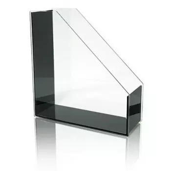Žurnālu plaukts WEDO 60 1301 Melns caurspīdīgs