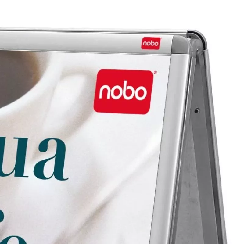 Nobo Essence A2 A-rāmja ietves zīme, Sudraba, Alumīnijs, 485 mm, 850 mm