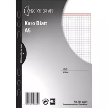 Rakstāmpiezīmju bloks A5 Avery 50304 50 lapas melns balts