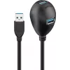 USB 3.0 pagarinātāja kabelis Goobay 95918 Melns