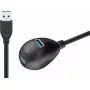USB 3.0 pagarinātāja kabelis Goobay 95918 Melns