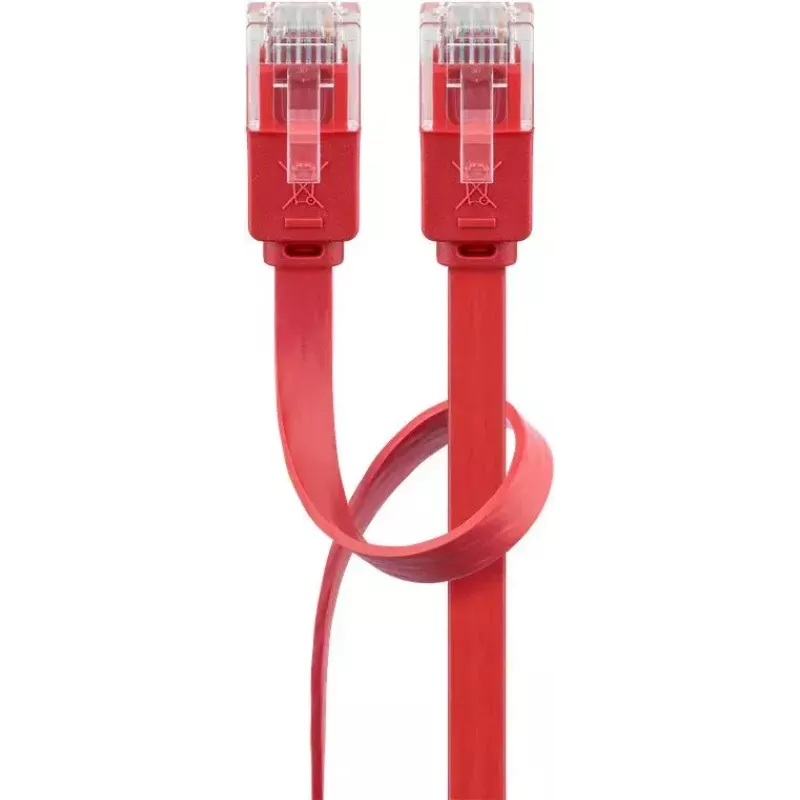 Goobay CAT 6 plakans komutācijas kabelis U/UTP sarkans 2 m