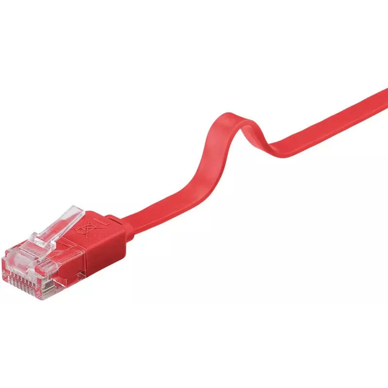 Goobay CAT 6 plakans komutācijas kabelis U/UTP sarkans 2 m