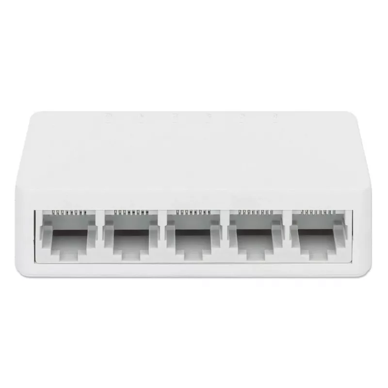 Manhattan 5 portu ātrais Ethernet slēdzis, plastmasa, trīs gadu garantija, kaste