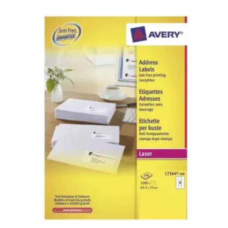 Pašlīmējošā uzlīme Avery L7164-100