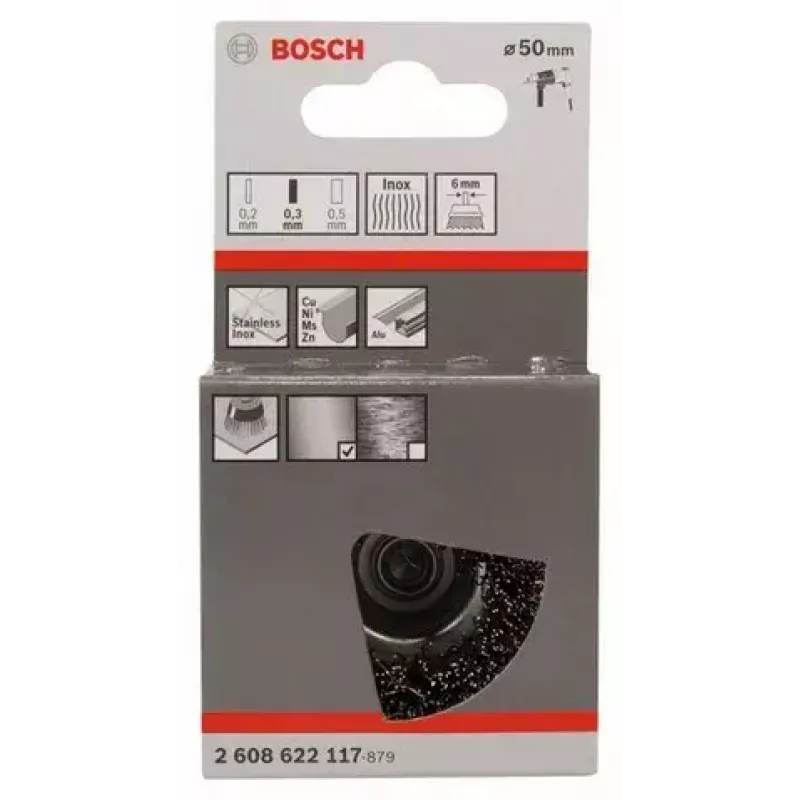 Bosch 2 608 622 117 stiepļu ritenis/stiepļu suka Kausa suka 5 cm