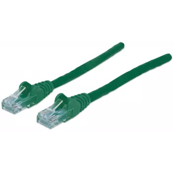 Intellinet tīkla kabelis, Cat6, 20 m, zaļš, CCA, U/UTP, PVC, RJ45, zeltīti kontakti, bez aizķeršanās, ar aizsargapvalku, mūža garantija