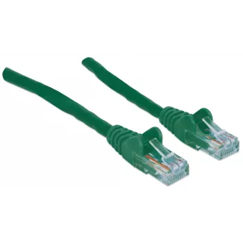 Intellinet tīkla kabelis, Cat6, 20 m, zaļš, CCA, U/UTP, PVC, RJ45, zeltīti kontakti, bez aizķeršanās, ar aizsargapvalku, mūža garantija