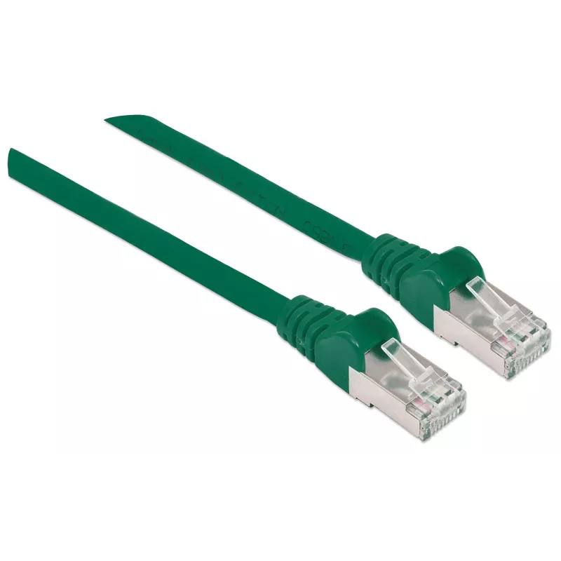Intellinet tīkla komutācijas kabelis, Cat6, 10 m, zaļš, varš, S/FTP, LSOH / LSZH, PVC, RJ45, zeltīti kontakti, bez aizķeršanās, ar aizsarguzmavu, mūža garantija