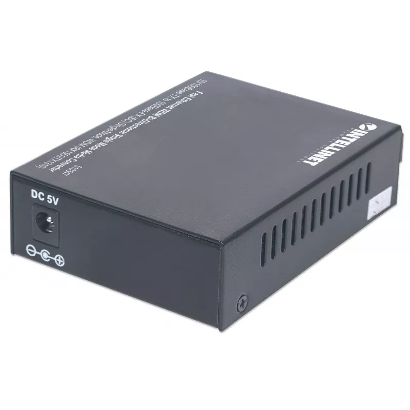 Intellinet Fast Ethernet WDM divvirzienu vienmoda multivides pārveidotājs, 10/100Base-Tx uz 100Base-Fx (SC) vienmoda, 20 km, WDM (Rx1550/Tx1310)
