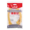 Intellinet tīkla komutācijas kabelis, Cat5e, 1,5m, dzeltens, CCA, U/UTP, PVC, RJ45, zeltīti kontakti, bez aizķeršanās, ar aizsargapvalku, mūža garantija