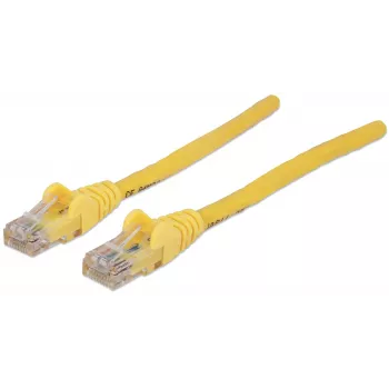 Intellinet tīkla savienojošais kabelis, Cat6A, 7,5 m, dzeltens, varš, S/FTP, LSOH / LSZH, PVC, RJ45, zeltīti kontakti, bez aizķeršanās, ar aizsarguzmavu, mūža garantija