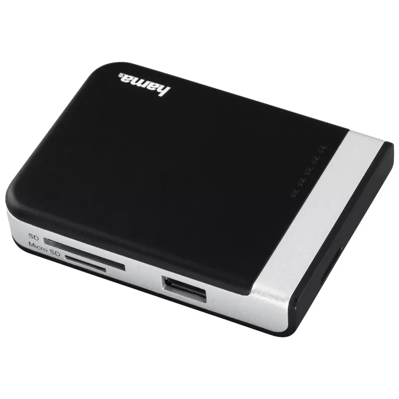 Hama 00054546 karšu lasītājs USB 3.2 Gen 1 (3.1 Gen 1) Type-A/Type-C melns, sudrabains