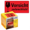 Pašlīmējošā etiķete Avery 7211 Noapaļots taisnstūris Sarkana