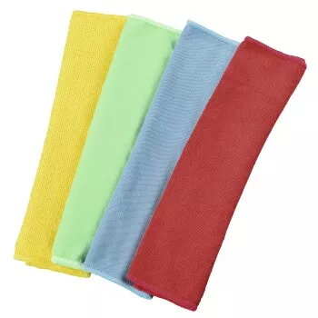 Hama 00111391 tīrīšanas lupatiņa no mikrošķiedras Zila, Zaļa, Sarkana, Dzeltena 4 gab.