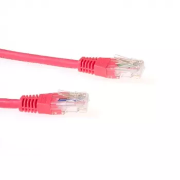 ACT sarkans 1,5 m LSZH U/UTP CAT6 ielāpu vads ar RJ45 savienotājiem