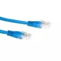 ACT Blue 3 metru LSZH U/UTP CAT6 plāksterkabelis ar RJ45 savienotājiem