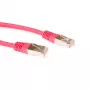 ACT sarkans 2 metru LSZH SFTP CAT6 komutācijas kabelis ar RJ45 savienotājiem