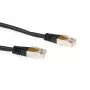 ACT melns 10 metru LSZH SFTP CAT6 ielāpa vads ar RJ45 savienotājiem