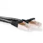 ACT melns 25 metru SFTP CAT6A komutācijas kabelis bez aizķeršanās ar RJ45 savienotājiem