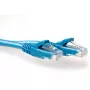 ACT Blue 0,25 metru U/UTP CAT6A komutācijas kabelis ar aizsargātu fiksatoru un RJ45 savienotājiem