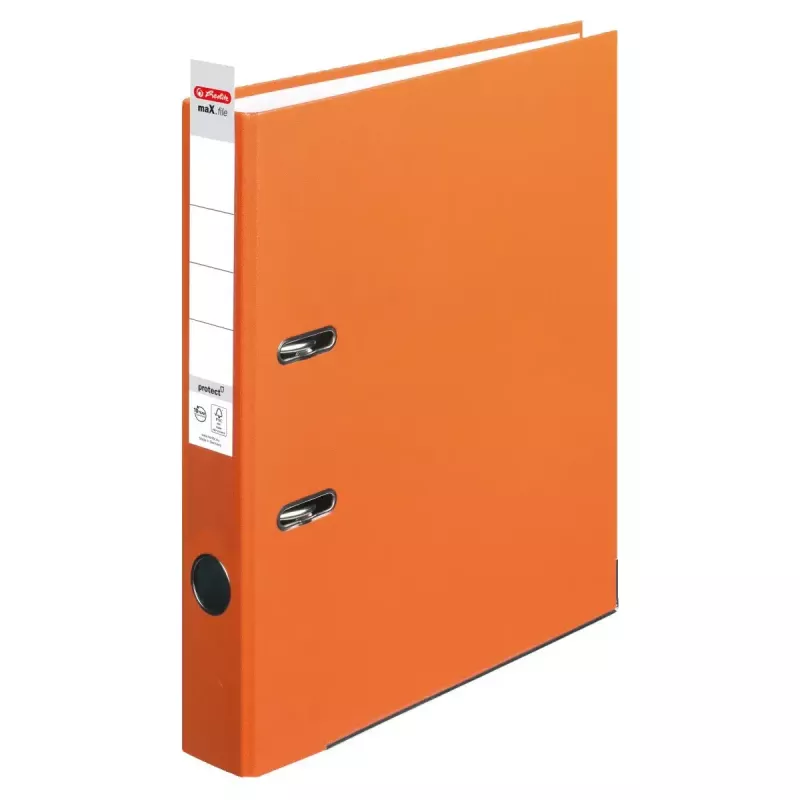 Herlitz maX.file gredzenu mape A4 Oranža Polipropilēns FSC