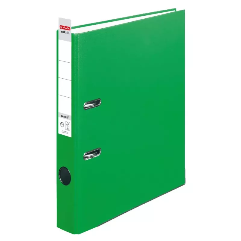 Kastīšu mape Herlitz 11053675 Zaļa Polipropilēns PP A4 50mm