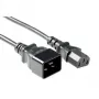 Strāvas kabelis ACT Powercord C13 - C20 melns 2 m