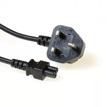 Strāvas vads UK kontaktdakša ACT Powercord C5 melns 1,8 m