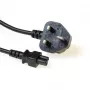 Strāvas vads UK kontaktdakša ACT Powercord C5 melns 1,8 m