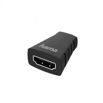 Hama 00200348 kabeļa savienotāja adapteris HDMI Type D (Micro) HDMI Type A (Standard) melns