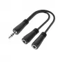 Hama 00200349 audio kabelis 0,15 m 3,5 mm 2 x 3,5 mm Melns
