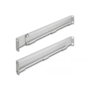 Montāžas kronšteins DeLOCK 19 collu regulējams garums 368-600mm pelēks 2 gab.