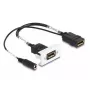 DeLOCK Easy 45 DisplayPort 4K 60 Hz modulis ar līdzstrāvas padevi 2.1 x 5.5 mm