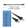ACT Melns 10 metri S/FTP CAT7 PUR flex komutācijas kabelis bez aizķeršanās ar RJ45 savienotājiem (CAT6A saderīgs)