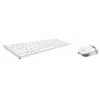 Rapoo 9750M tastatūra ar peli iekļauta bezvadu Bluetooth QWERTZ vācu, balta