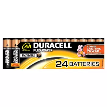 Vienreizlietojamā baterija Duracell Plus Power AA sārmu uzticama darbība