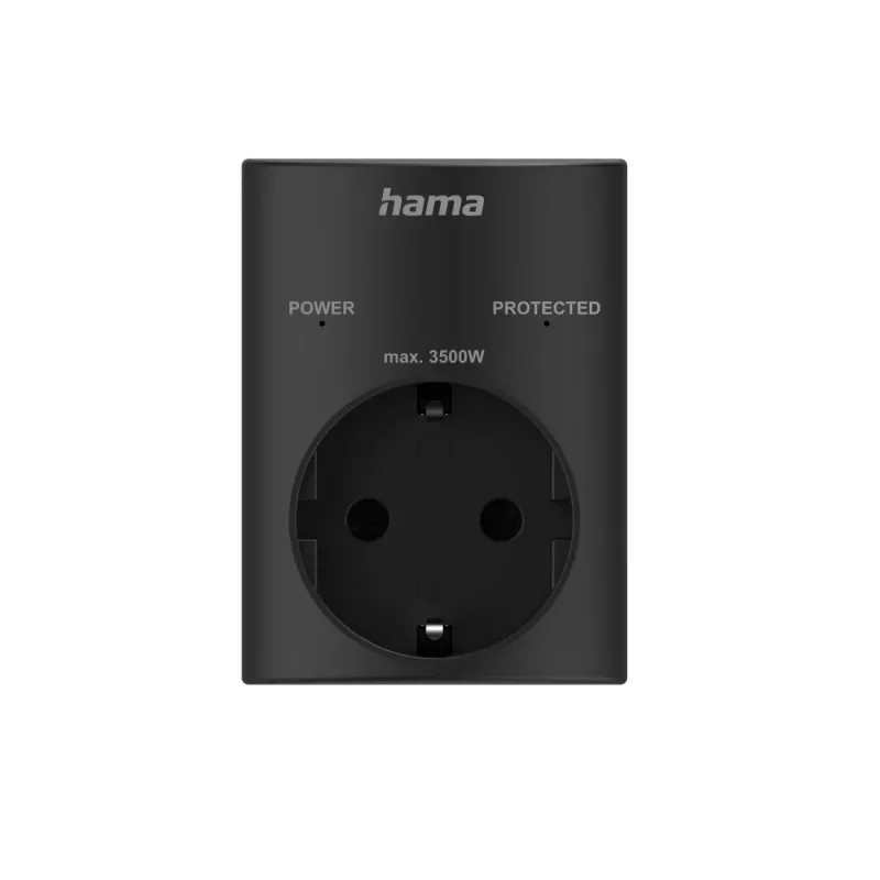 Hama 223322 viedā kontaktligzda 3680 W Mājas Melna