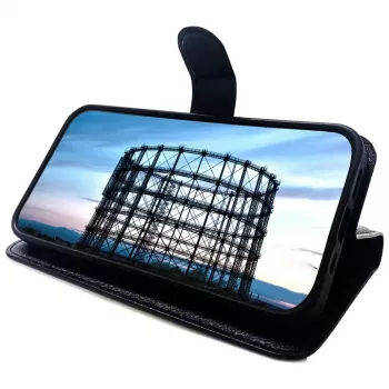 Folio vāciņš JT BERLIN Schöneberg iPhone 14 15.5 cm melns