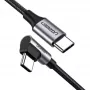 Ugreen 50123 USB kabelis USB 2.0 1 m USB C Melns, Sudraba