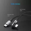 Ugreen 50123 USB kabelis USB 2.0 1 m USB C Melns, Sudraba