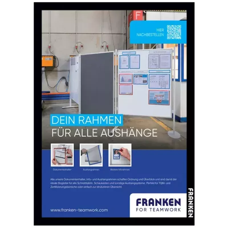 Tāfeles rāmis Franken AR15102 A3 Melns 470x10x650mm 2 gab.